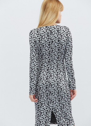 Чорна кежуал сукня Carica з квітковим принтом