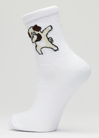 Шкарпетки Деб. собака Rock'n'socks білі повсякденні