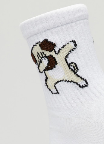 Шкарпетки Деб. собака Rock'n'socks білі повсякденні