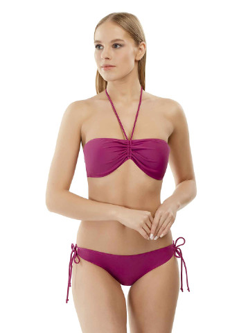 Фіолетовий літній купальник (ліф, трусики) бандо Cote d'Amour