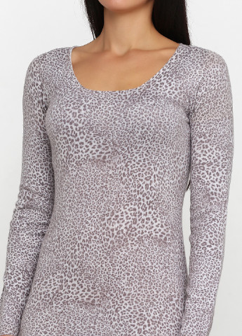 Светло-серое кэжуал платье футляр Kontatto меланжевое