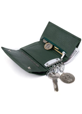 Жіночий шкіряний гаманець-ключниця 12,3х7,3х1 см st leather (252128694)