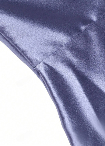 Синя кежуал сукня зі шлейфом SHEIN однотонна