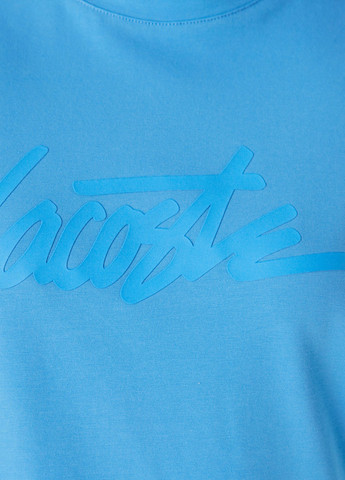 Голубая летняя футболка Lacoste