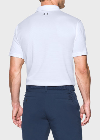 Белая футболка-поло для мужчин Under Armour с логотипом