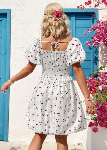 Білий кежуал сукня SHEIN з малюнком