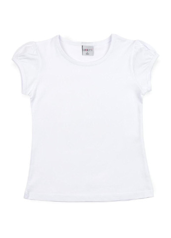 Белая демисезонная футболка детская белая (31003-152g-white) Lovetti