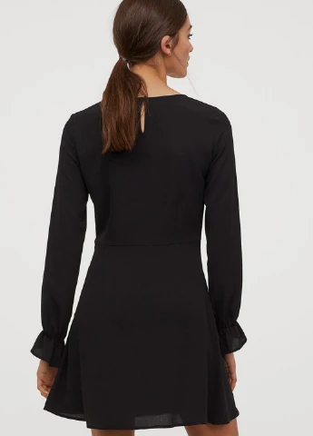Чорна кежуал сукня кльош H&M