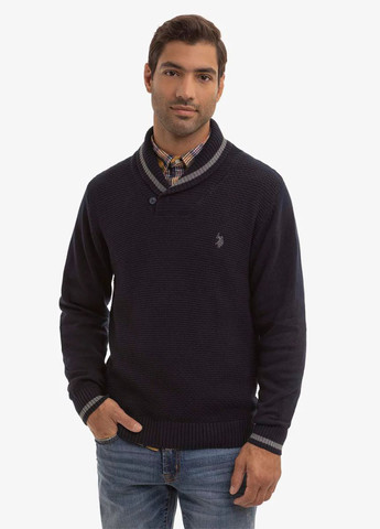 Темно-синий демисезонный свитер U.S. Polo Assn.