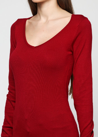 Темно-красный демисезонный пуловер пуловер Alcott