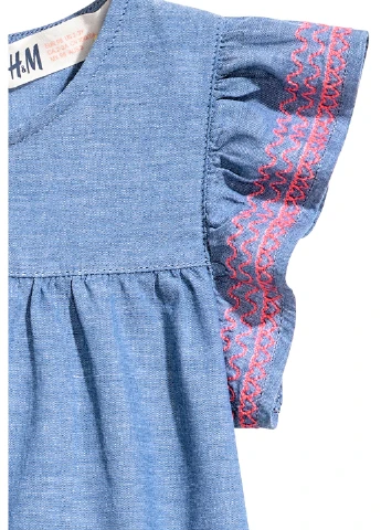 Світло-синя сукня H&M (61624481)