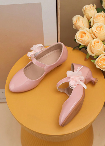 Бледно-розовые туфли на каблуке SHEIN