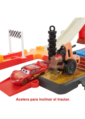 Автотрек Disney Pixar Cars Race & Go Playset Крутые трюки Гонки Радиатор Спрингс (HDN02) Mattel (255665429)