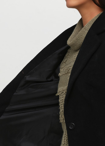 Черное демисезонное Пальто двубортное Heine