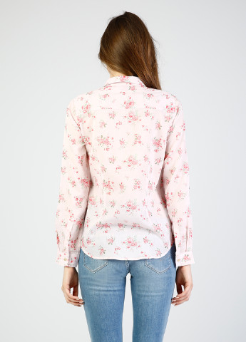 Светло-розовая кэжуал рубашка с цветами Colin's