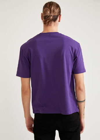 Фіолетова літня футболка DeFacto