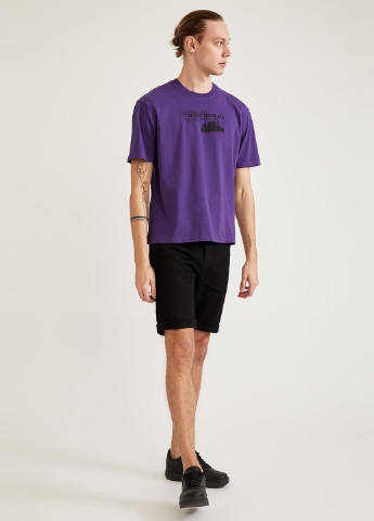 Пурпурная летняя футболка DeFacto