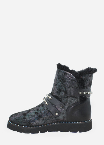 Зимние ботинки rf54538 черный-зелёный Favi