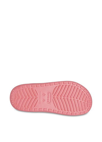 Розовые шлепанцы Crocs с перфорацией