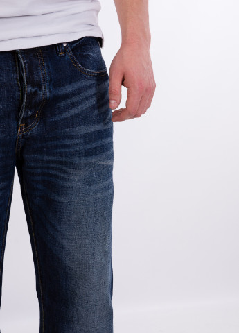 Темно-синие демисезонные прямые джинсы Jack & Jones