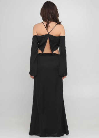 Чорна сукня з відкритими плечима Rebecca Stella
