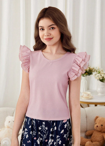 Комбінована всесезон піжама (футболка, штани) футболка + штани SHEIN