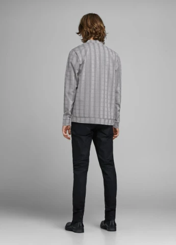 Сіра демісезонна бомбер Jack & Jones