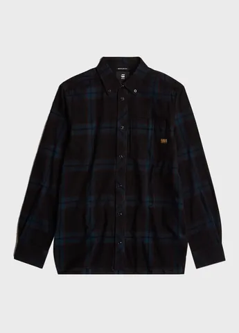 Черная кэжуал рубашка в клетку G-Star Raw