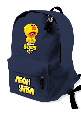Детский рюкзак Леон Качка Саллі Леон Курча Саллі Бравл Старс (Leon Sally Brawl Stars) (9263-1020) MobiPrint (217366008)
