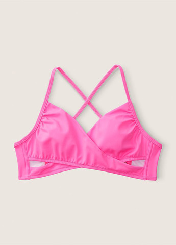 Розовый летний купальник (лиф, трусы) раздельный Victoria's Secret