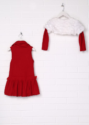 Красный демисезонный комплект (платье, болеро) Moonstar