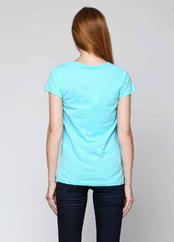 Блакитна літня футболка H&B