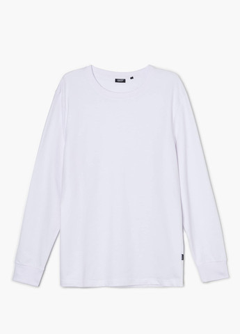 Белый демисезонный кэжуал лонгслив Cropp однотонный