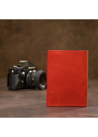 Жіноча шкіряна обкладинка на паспорт 10х13,5х1 см Grande Pelle (252414472)