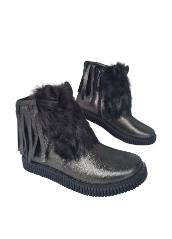 Черные кэжуал зимние ботинки N-Style
