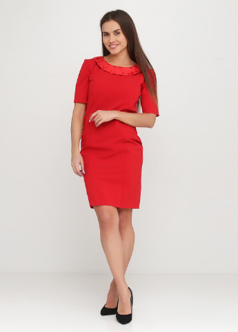 Красное кэжуал платье N&C однотонное