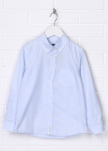 Голубой классическая рубашка Paper Moon с длинным рукавом