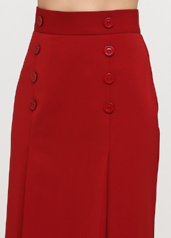 Красная кэжуал однотонная юбка Vovk карандаш
