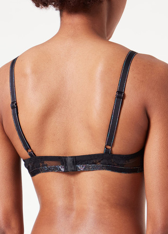 Чорний бюстгальтер Emporio Armani без кісточок поліамід