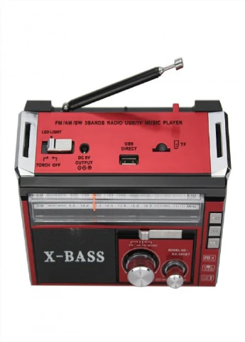 Радіоприймач RX-381 USB+SD Червоний Golon (253934554)