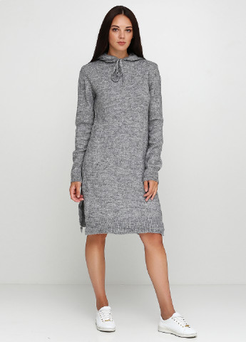 Сіра кежуал сукня міді H&M меланжева