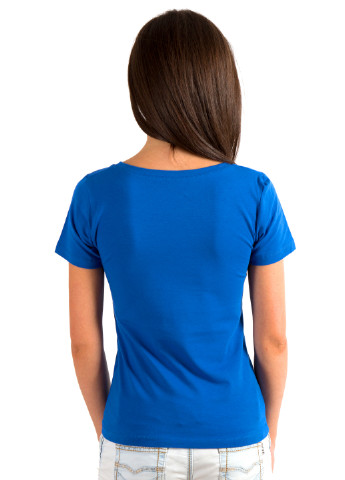 Синя всесезон футболка жіноча Наталюкс 41-2347