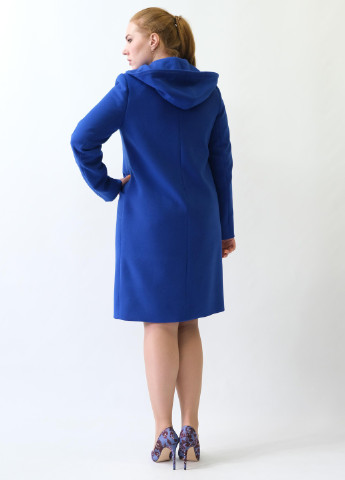 Светло-синее демисезонное Пальто с капюшоном Mangust