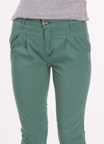 Зеленые кэжуал демисезонные зауженные брюки Sprider