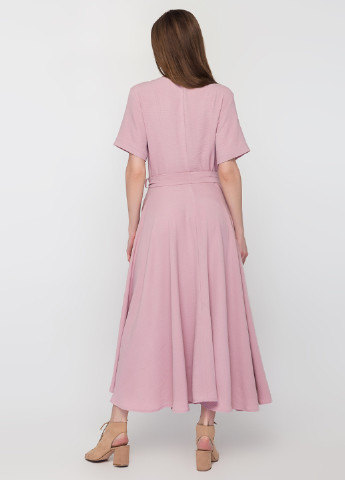 Рожево-лілова кежуал сукня з спідницею-сонце O`zona milano однотонна