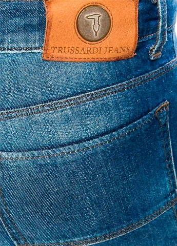Синие демисезонные джинсы Trussardi Jeans
