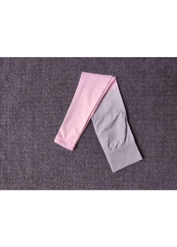 Легінси жіночі спортивні 6131 L світло-сірі з рожевим Fashion (254441238)