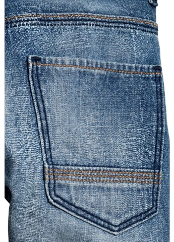 Синие демисезонные со средней талией джинсы H&M