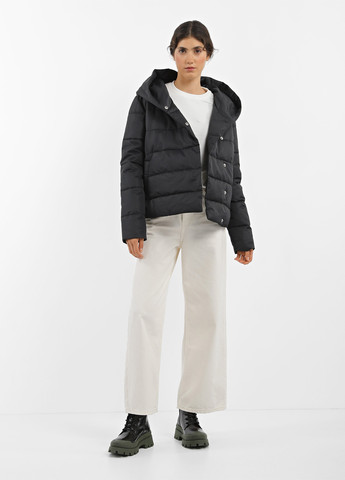 Черная демисезонная куртка куртка-одеяло Braska 91-202/301