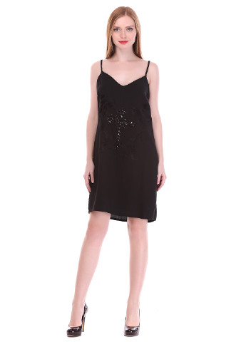 Черное кэжуал платье Amy Gee однотонное